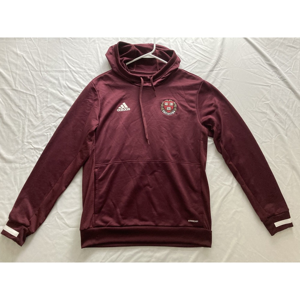Harvard Crimson Sweatshirt Adult M Pullover NCAA Hoodie Adidas AEROREADY - Picture 2 of 11